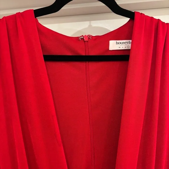 House of CB Aliza Plunge Draped Mini Dress - Picture 5 of 11